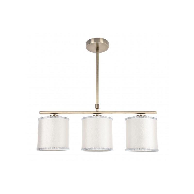 Lámpara Santa Maria cuero 3x14 Fabrilamp